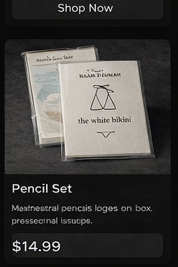 The White Bikini official merch: Spiral Notebook