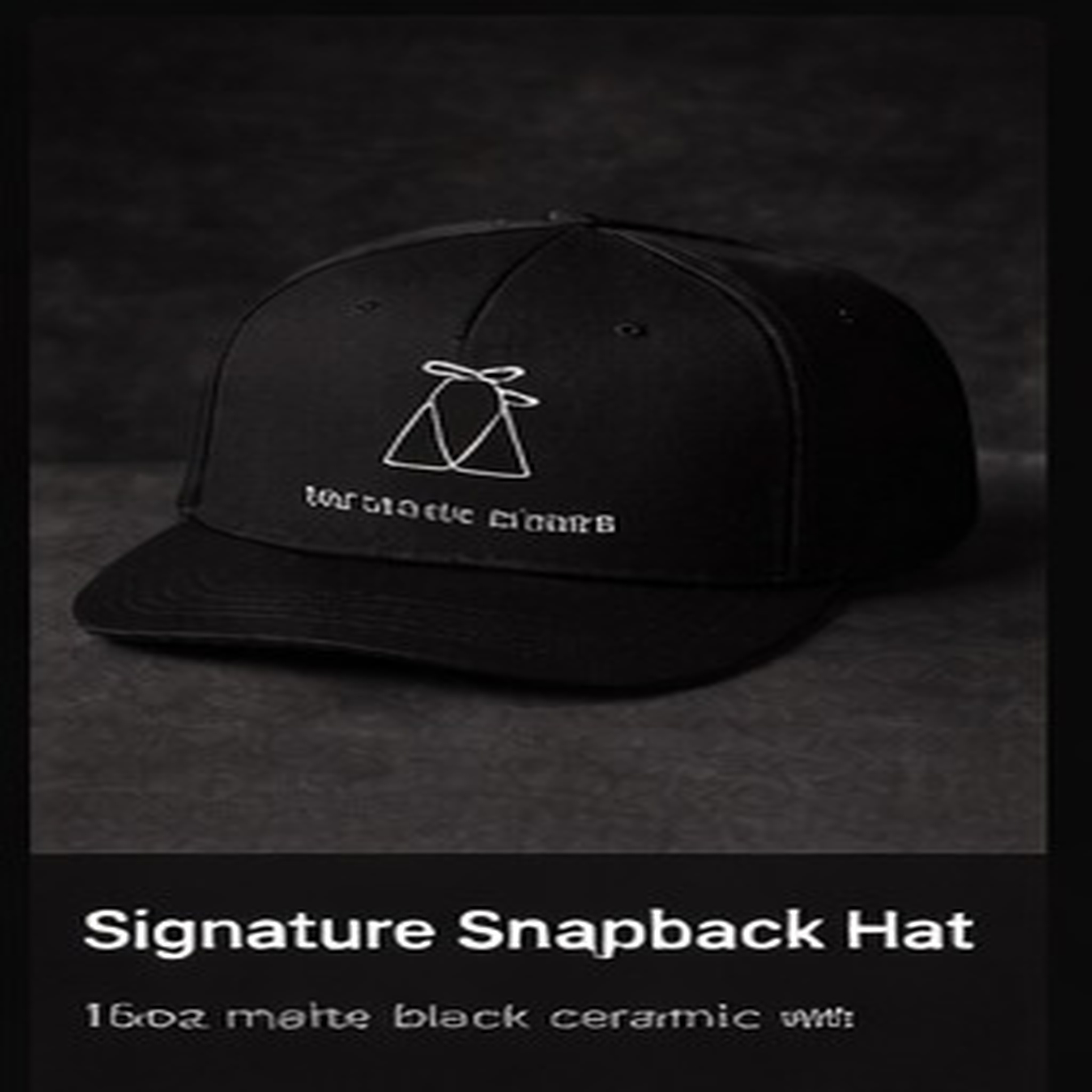 The White Bikini official merch: Signature Snapback Hat