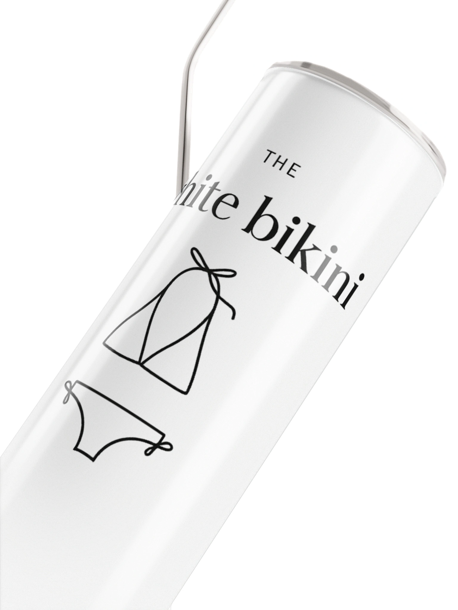 The White Bikini Signature Tumbler alternate angle